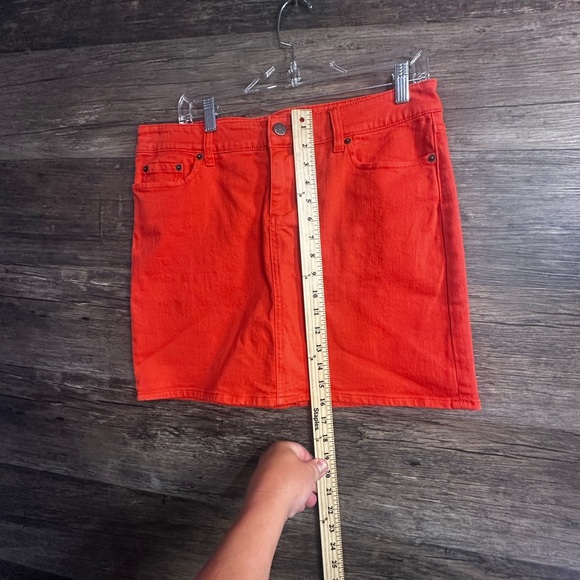 J. Crew Coral Stretch Mini Skirt Womens Size 10 - Picture 8 of 8